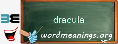 WordMeaning blackboard for dracula